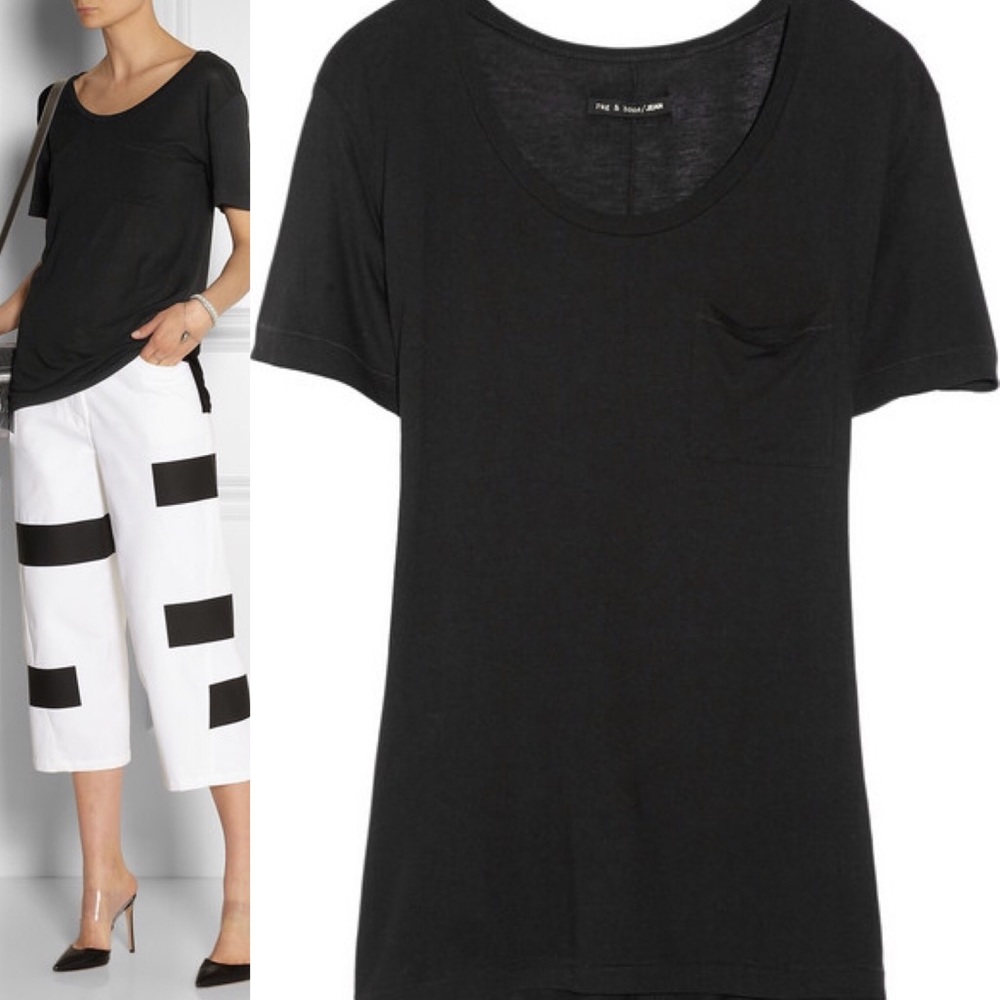 Rag & Bone The Pocket Tee jersey T-shirt black L